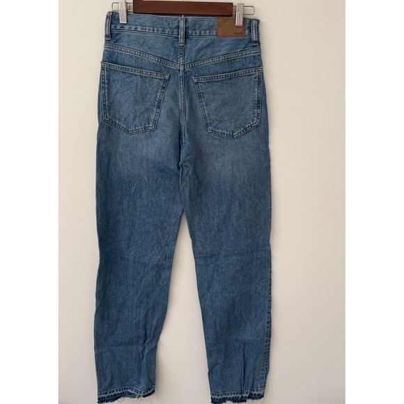 Madewell Women's The Rail Straight Jean AC2 Reston Wash Rigid Size 25 - Picture 5 of 12